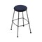 Holland Bar Stool Co 25" Stationary Counter Stool, Black Wrinkle, Graph Anchor Seat 303025BW014 - alternate 1